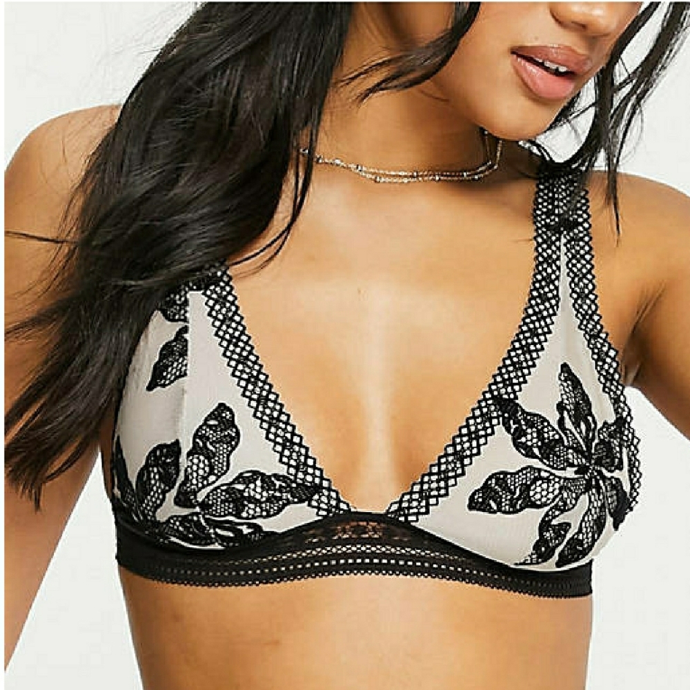 NWT Free People Alia Lace Bralette
